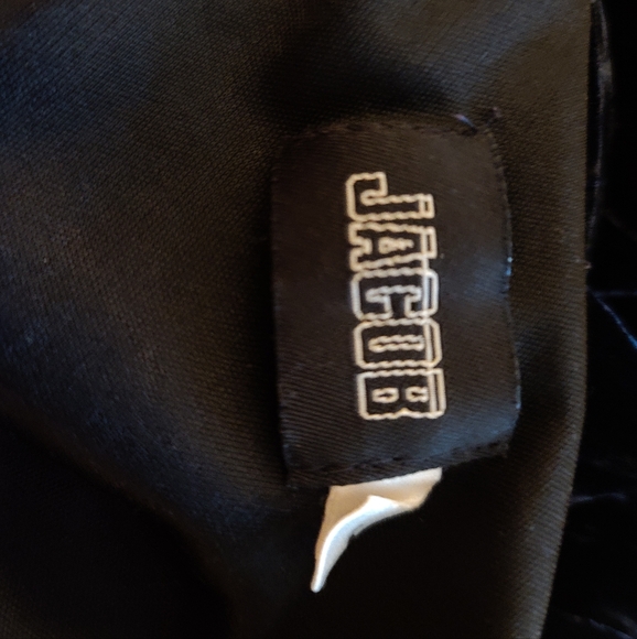 Vintage Jacob Silk Crushed Velvet Dress Low Back Knee Length - Picture 4 of 5